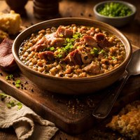 Black Eyed Peas and Ham