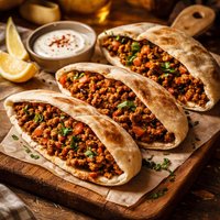 Black Eyed Peas Keema Curry Pita Sandwich