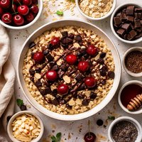 Black Forest Oatmeal Chocolate Cherry