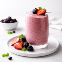 Black Raspberry Strawberry Smoothie