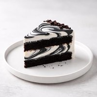 Black White Swirl Cake