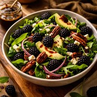 Blackberry Avocado Salad with Balsamic Vinaigrette