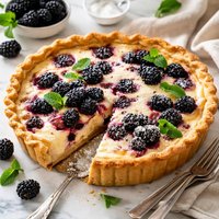 Blackberry Custard Pie