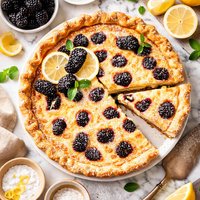 Blackberry Lemon Chess Pie