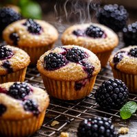 Blackberry Mini Muffins or Mini Cupcakes You Decide