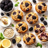 Blackberry Muffins Oil Free