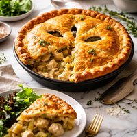 Blackbird Pie or Chicken Leek and Potato Pie