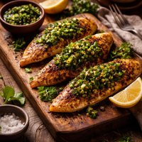 Blackened Fish with Salsa Verde Low Carb