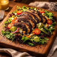 Blackened Portobello Mushroom Salad