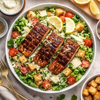 Blackened Salmon Caesar Salad
