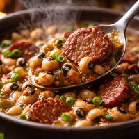 Blackeyed Peas and Cajun Sausage