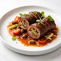 Bloody Mary Beef Roulades