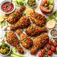 Bloody Mary Oven Fried Chicken