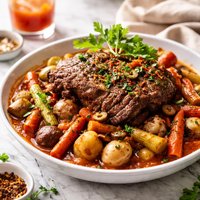 Bloody Mary Pot Roast with Fall Vegetables