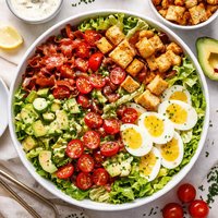 Blt Salad with Garlic Croutons
