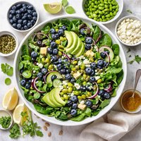 Blue and Green Salad