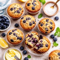 Blue Blueberry Muffins