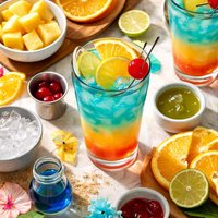 Blue Caribbean Sunset