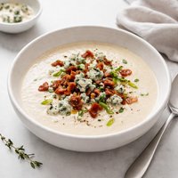 Blue Cheese and Bacon Soup