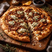 Blue Cheese and Caramelised Onion Pizza