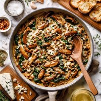 Blue Cheese and Portabella Mushroom Ragout