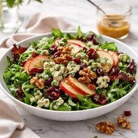 Blue Cheese and Walnut Salad with Maple Dressing