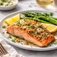 Blue Cheese Baked Salmon