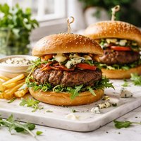 Blue Cheese Lamb Burgers