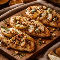 Blue Cheese Pear Chicken