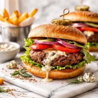 Blue Cheese Stuffed Hamburgers