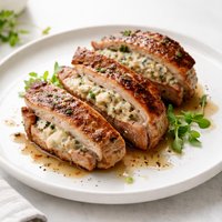 Blue Cheese Stuffed Pork Loin Chops