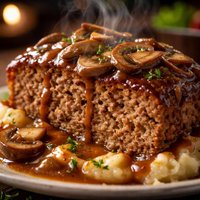 Blue Plate Meat Loaf with Mushroom Pan Gravy