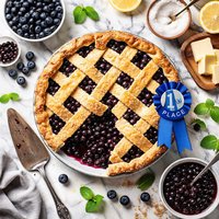 Blue Ribbon Wild Blueberry Pie