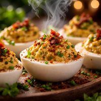 Blue Smoke Deviled Eggs