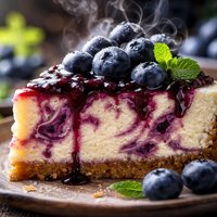 Blueberries N Cream Cheesecake