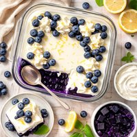 Blueberries N Cream Jello