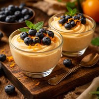 Blueberries with Orange Cream