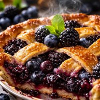 Blueberry and Blackberry Pie