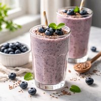Blueberry and Flax Milkshake