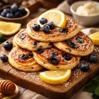 Blueberry and Lemon Pikelets