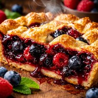 Blueberry and Raspberry Pie