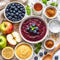 Blueberry Applesauce Vegitarian Friendly