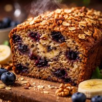 Blueberry Banana Nut Oatmeal Bread