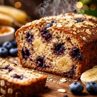 Blueberry Banana Oat Bread