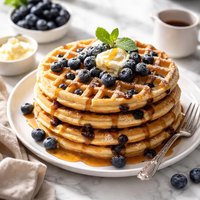 Blueberry Buttermilk Waffles