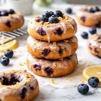 Blueberry Cake Donuts