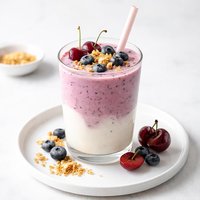 Blueberry Cherry Cheesecake Smoothie