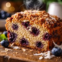 Blueberry Coconut Coffee Cake