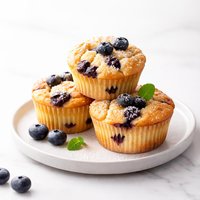 Blueberry Cottage Cheese Muffins