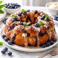 Blueberry Cream Cheese Monkey Bread